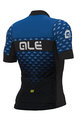 ALÉ Cyklistický dres s krátkym rukávom - HEXA - čierna/modrá