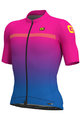 ALÉ Cyklistický dres s krátkym rukávom - FADE - ružová/modrá