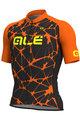 ALÉ Cyklistický dres s krátkym rukávom - CRACLE - oranžová/čierna