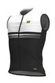 ALÉ Cyklistický dres bez rukávov - SLIDE - biela/čierna