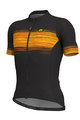 ALÉ Cyklistický dres s krátkym rukávom - START - oranžová/čierna