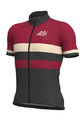 ALÉ Cyklistický dres s krátkym rukávom - VINTAGE MERINO - čierna/fialová
