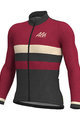 ALÉ Cyklistický dres s dlhým rukávom letný - VINTAGE SMR MERINO - čierna/fialová