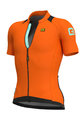 ALÉ Cyklistický dres s krátkym rukávom - KLIMA - oranžová/čierna