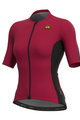 ALÉ Cyklistický dres s krátkym rukávom - RACE LADY - bordová