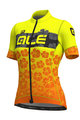 ALÉ Cyklistický dres s krátkym rukávom - IBISCO LADY - žltá/oranžová