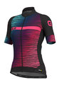 ALÉ Cyklistický dres s krátkym rukávom - THE END LADY - čierna/ružová