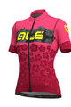 ALÉ Cyklistický dres s krátkym rukávom - IBISCO LADY - čierna/ružová
