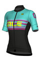 ALÉ Cyklistický dres s krátkym rukávom - SUMMER LADY - čierna/modrá
