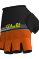 ALÉ Cyklistické rukavice krátkoprsté - CLASSICHE DEL NORD - oranžová/čierna
