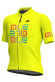 ALÉ Cyklistický dres s krátkym rukávom - MIRROR - žltá