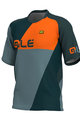 ALÉ Cyklistický dres s krátkym rukávom - RAMPAGE MTB - šedá/oranžová