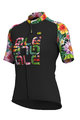 ALÉ Cyklistický dres s krátkym rukávom - LAB FLOWER LADY - čierna