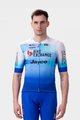 ALÉ Cyklistický dres s krátkym rukávom - BIKE EXCHANGE 2022 - biela/modrá