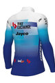 ALÉ Cyklistický dres s dlhým rukávom zimný - BIKE EXCHANGE 2022 - modrá/biela