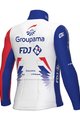 ALÉ Cyklistická zateplená bunda - GROUPAMA FDJ 2022 - červená/modrá/biela
