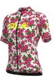 ALÉ Cyklistický dres s krátkym rukávom - ROSES LADY - ružová/biela