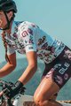 ALÉ Cyklistický krátky dres a krátke nohavice - FIORI LADY - bordová/biela