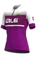 ALÉ Cyklistický dres s krátkym rukávom - BLEND LADY - biela/fialová
