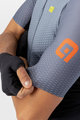 ALÉ Cyklistický dres s krátkym rukávom - DELTA - šedá/oranžová/čierna