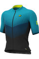 ALÉ Cyklistický dres s krátkym rukávom - DELTA - čierna/modrá/svetlo modrá
