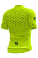 ALÉ Cyklistický krátky dres a krátke nohavice - STARS - čierna/žltá