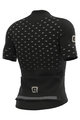ALÉ Cyklistický dres s krátkym rukávom - STARS - čierna/šedá