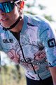 ALÉ Cyklistický dres s krátkym rukávom - SKULL LADY - svetlo modrá