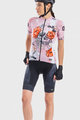 ALÉ Cyklistický krátky dres a krátke nohavice - SKULL LADY - ružová/čierna