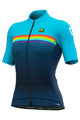 ALÉ Cyklistický dres s krátkym rukávom - BRIDGE LADY - svetlo modrá