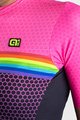 ALÉ Cyklistický dres s krátkym rukávom - BRIDGE LADY - ružová