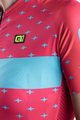 ALÉ Cyklistický dres s krátkym rukávom - STARS LADY - ružová/tyrkysová