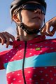 ALÉ Cyklistický dres s krátkym rukávom - STARS LADY - ružová/tyrkysová