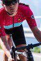 ALÉ Cyklistický dres s krátkym rukávom - STARS LADY - ružová/tyrkysová