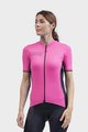 ALÉ Cyklistický krátky dres a krátke nohavice - COLOR BLOCK LADY - ružová/čierna