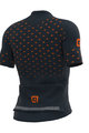 ALÉ Cyklistický dres s krátkym rukávom - STARS - šedá/oranžová