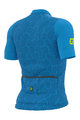 ALÉ Cyklistický dres s krátkym rukávom - CROSS - svetlo modrá/žltá