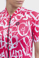 ALÉ Cyklistický dres s krátkym rukávom - ALÉ SOLID RIDE LADY - biela/červená