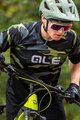 ALÉ Cyklistický dres s krátkym rukávom - STAIN OFF ROAD MTB - zelená/šedá/čierna