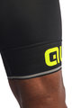 ALÉ Cyklistické nohavice krátke s trakmi - CORSA - žltá/čierna