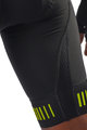 ALÉ Cyklistické nohavice krátke s trakmi - STRADA - čierna/žltá
