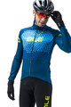 ALÉ Cyklistická zateplená bunda - SUMMIT DWR - svetlo modrá/modrá
