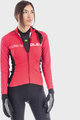 ALÉ Cyklistický dres s dlhým rukávom zimný - FUTURE RACE LADY WNT - ružová