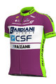 ALÉ Cyklistický dres s krátkym rukávom - BARDIANI CSF 2020 - fialová/zelená