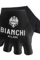 BIANCHI MILANO Cyklistické rukavice krátkoprsté - DIVOR - biela/čierna