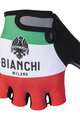 BIANCHI MILANO Cyklistické rukavice krátkoprsté - ALVIA - biela/červená/zelená