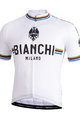 BIANCHI MILANO Cyklistický dres s krátkym rukávom - NEW PRIDE - čierna/biela