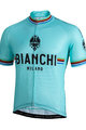 BIANCHI MILANO Cyklistický dres s krátkym rukávom - NEW PRIDE - čierna/zelená
