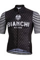 BIANCHI MILANO Cyklistický dres s krátkym rukávom - DAVOLI - čierna/biela