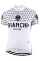BIANCHI MILANO Cyklistický dres s krátkym rukávom - CROSIA LADY - biela/šedá